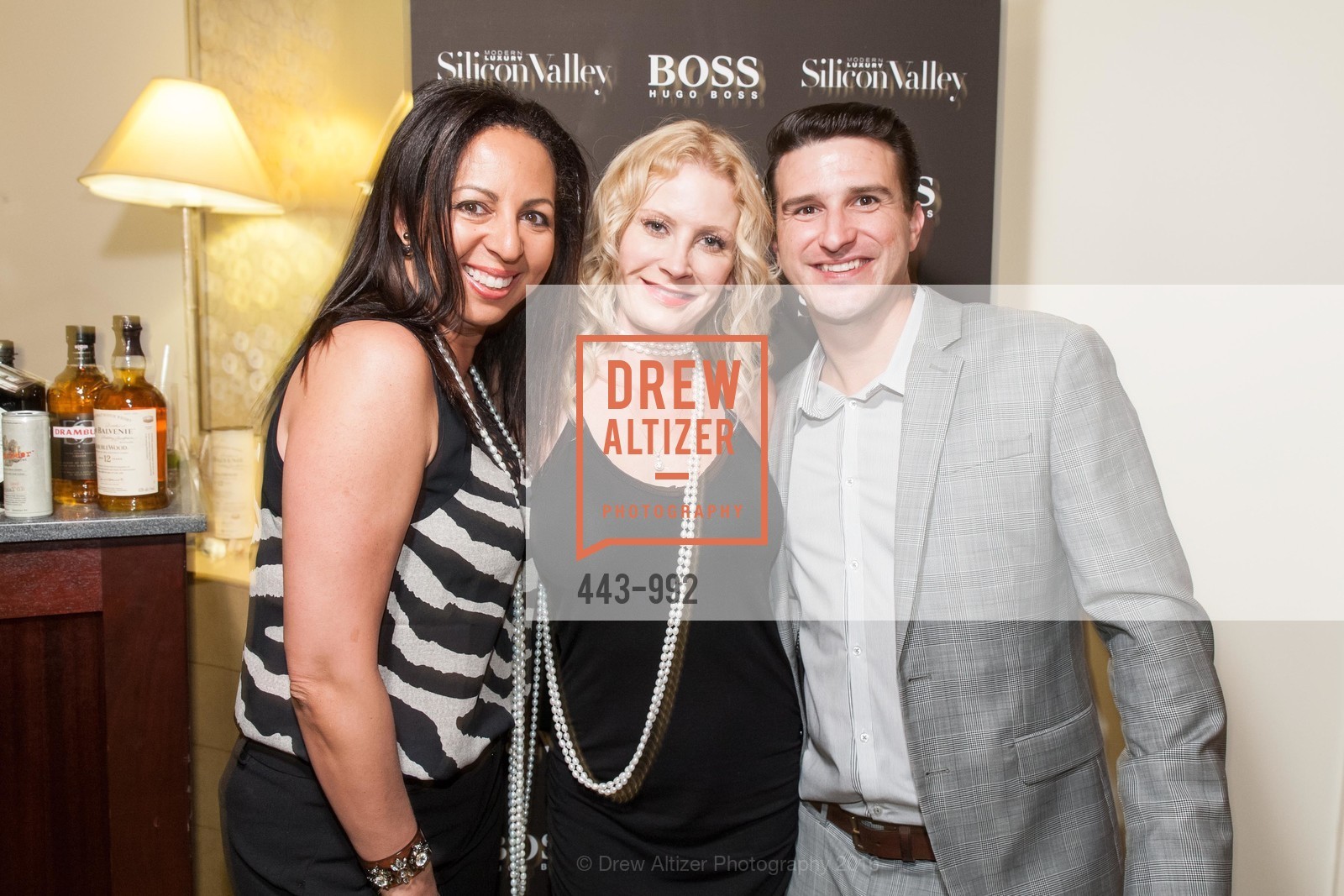 Nikki Jones, Annika Williams, Derek Cappiello, Modern Luxury Silicon Valley Magazine Launch Party, Rosewood Sand Hill, March 2nd, 2016, Photo #443-992 Nikki Jones, Annika Williams, Derek Cappiello, Photo #443-992
