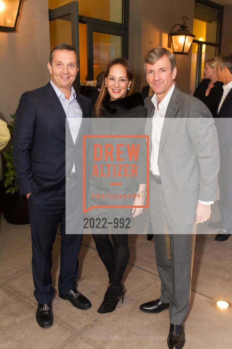 Michael Dickey, Lisa Fields, John Dickey, Modern Luxury Silicon Valley Magazine Launch Party, Rosewood Sand Hill, March 2nd, 2016, Photo #2022-992 Michael Dickey, Lisa Fields, John Dickey, Photo #2022-992