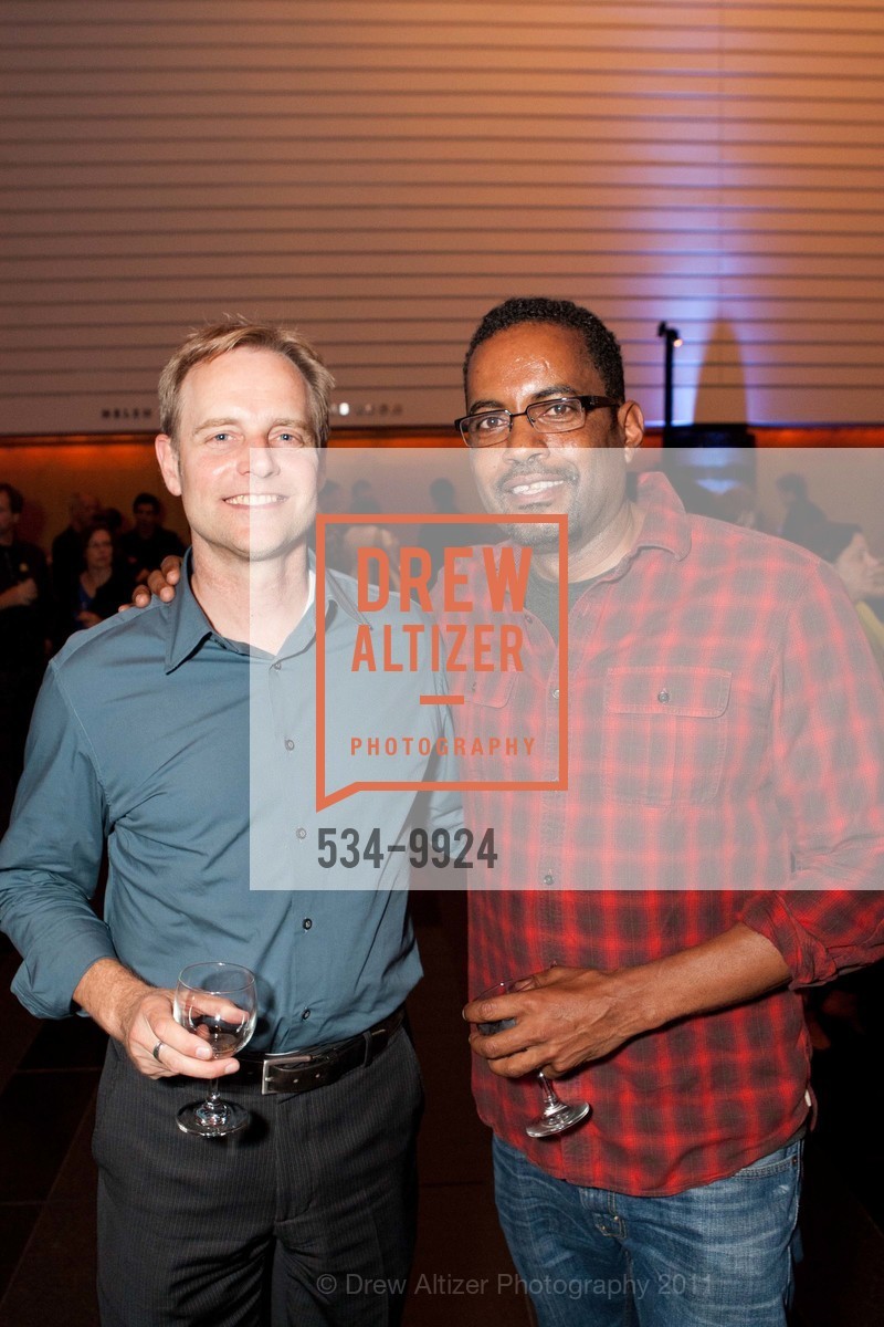 Paul Emmert, Terrell Lowe, Richard Serra Opening at SFMOMA, US, October 12th, 2011, Photo #534-9924 Paul Emmert, Terrell Lowe, Photo #534-9924