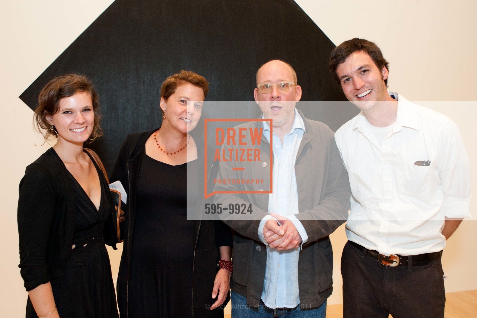 Kit Rutter, Tina ?, Alan Gladder, Alex Johnston, Richard Serra Opening at SFMOMA, US, October 12th, 2011, Photo #595-9924 Kit Rutter, Tina ?, Alan Gladder, Alex Johnston, Photo #595-9924
