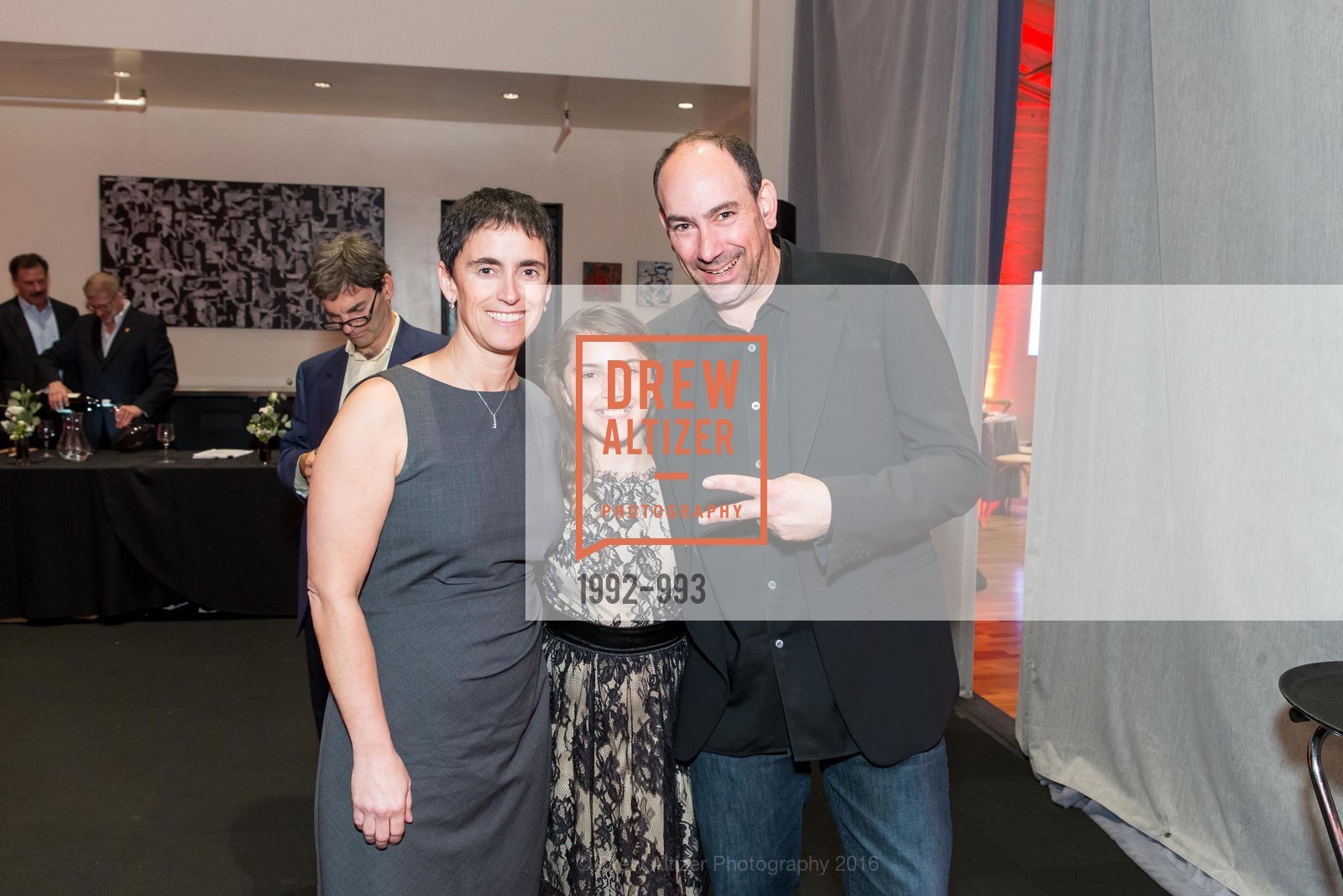 Marci Glazer, Samantha Kaplan, Jonathan Kaplan, American Heart Association's 2016 Celebrating With Heart, Terra Gallery. 511 Harrison St, March 3rd, 2016, Photo #1992-993 Marci Glazer, Samantha Kaplan, Jonathan Kaplan, Photo #1992-993