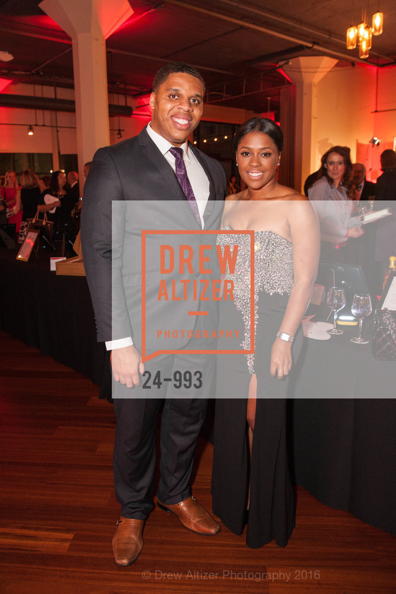 Moses Ike, Jeannie Newman, American Heart Association's 2016 Celebrating With Heart, Terra Gallery. 511 Harrison St, March 3rd, 2016, Photo #24-993 Moses Ike, Jeannie Newman, Photo #24-993