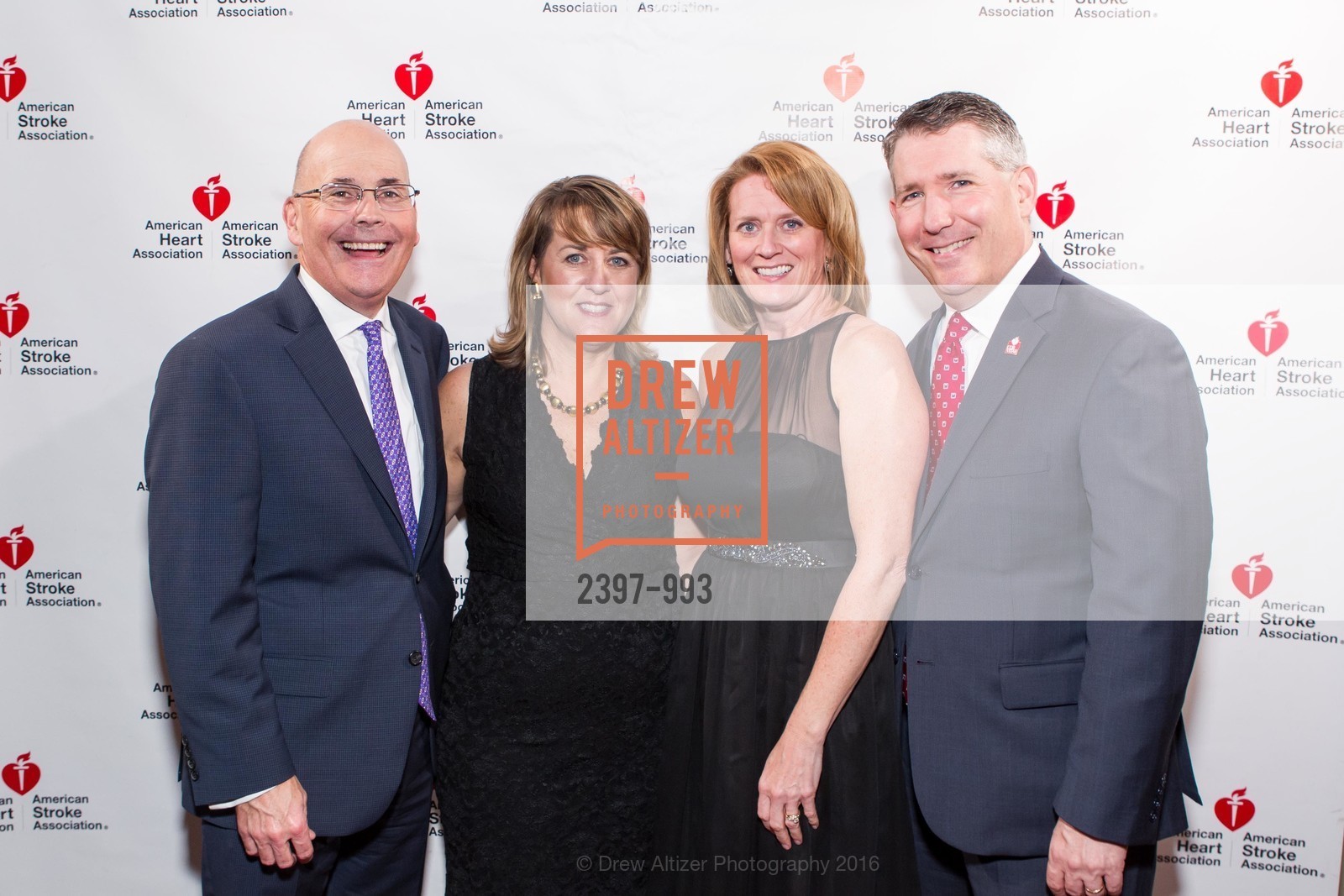 Rick Happy, Kate Happy, Sandy Macaulay, Marc Macaulay, American Heart Association's 2016 Celebrating With Heart, Terra Gallery. 511 Harrison St, March 3rd, 2016, Photo #2397-993 Rick Happy, Kate Happy, Sandy Macaulay, Marc Macaulay, Photo #2397-993
