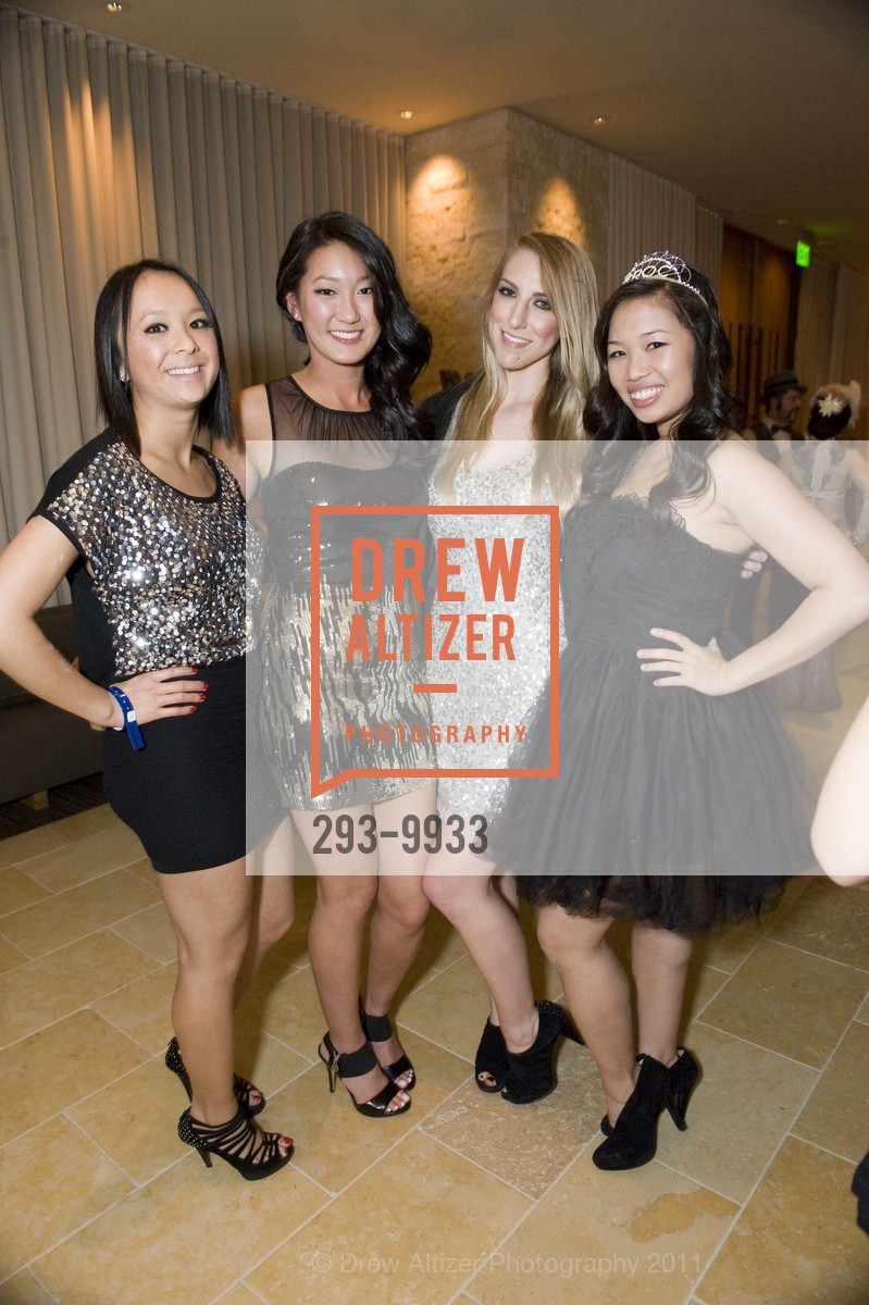 Zeny Joe, Felicia Tsang, Christy Geninatti, Justine Lim, VINTAGE415 Presents a Casablanca NYE, US, December 31st, 2011, Photo #293-9933 Zeny Joe, Felicia Tsang, Christy Geninatti, Justine Lim, Photo #293-9933