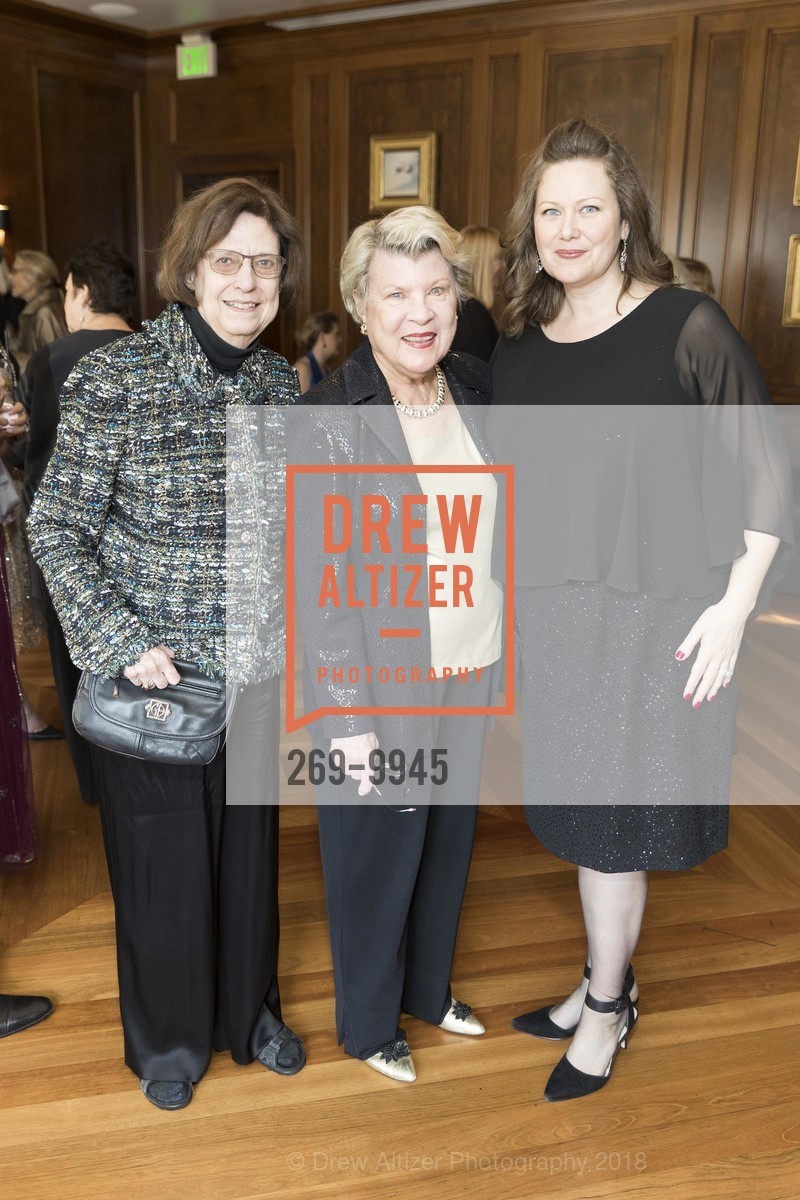 Barbara Bessey, Jo Hurley, Tiffany Redmon, A.C.T. Celebrates Carey! 2018, Four Seasons Hotel. 757 Market St, San Francisco, CA 94103, April 7th, 2018, Photo #269-9945 Barbara Bessey, Jo Hurley, Tiffany Redmon, Photo #269-9945