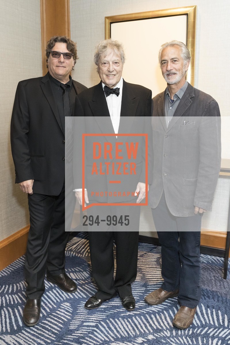 Marco Barricelli, Tom Stoppard, David Strathairn, A.C.T. Celebrates Carey! 2018, Four Seasons Hotel. 757 Market St, San Francisco, CA 94103, April 7th, 2018, Photo #294-9945 Marco Barricelli, Tom Stoppard, David Strathairn, Photo #294-9945