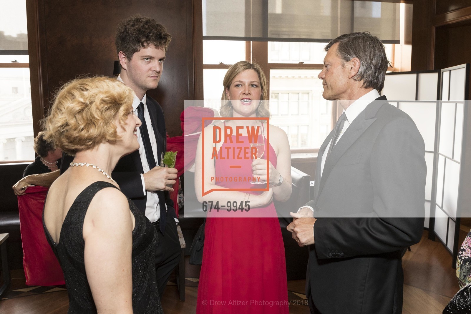 Carey Perloff, Nick Perloff-Giles, Alexandra Perloff-Giless, Jeff Ubben, A.C.T. Celebrates Carey! 2018, Four Seasons Hotel. 757 Market St, San Francisco, CA 94103, April 7th, 2018, Photo #674-9945 Carey Perloff, Nick Perloff-Giles, Alexandra Perloff-Giless, Jeff Ubben, Photo #674-9945