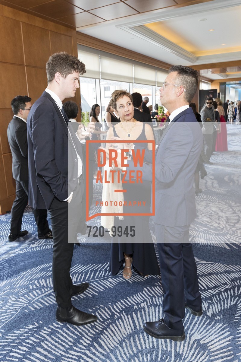 Nick Perloff-Giles, Patti Rueff, BD Wong, A.C.T. Celebrates Carey! 2018, Four Seasons Hotel. 757 Market St, San Francisco, CA 94103, April 7th, 2018, Photo #720-9945 Nick Perloff-Giles, Patti Rueff, BD Wong, Photo #720-9945