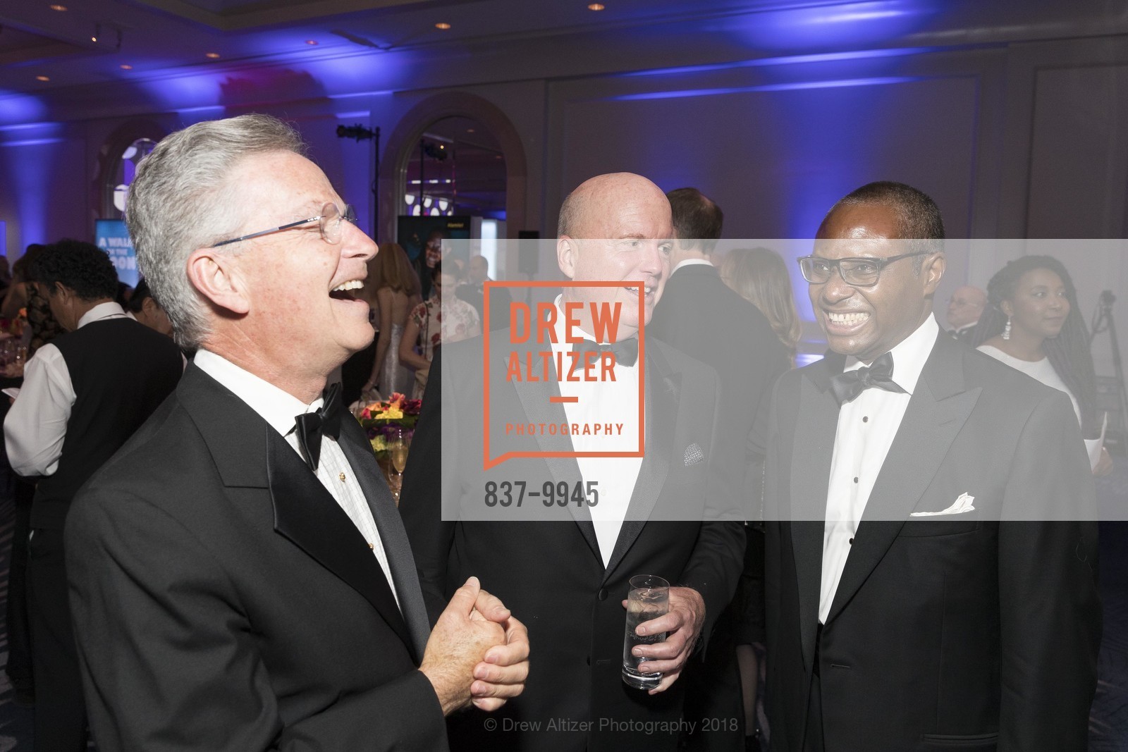 Arnie Glassberg, John McGehee, Patrick Thompson, A.C.T. Celebrates Carey! 2018, Four Seasons Hotel. 757 Market St, San Francisco, CA 94103, April 7th, 2018, Photo #837-9945 Arnie Glassberg, John McGehee, Patrick Thompson, Photo #837-9945