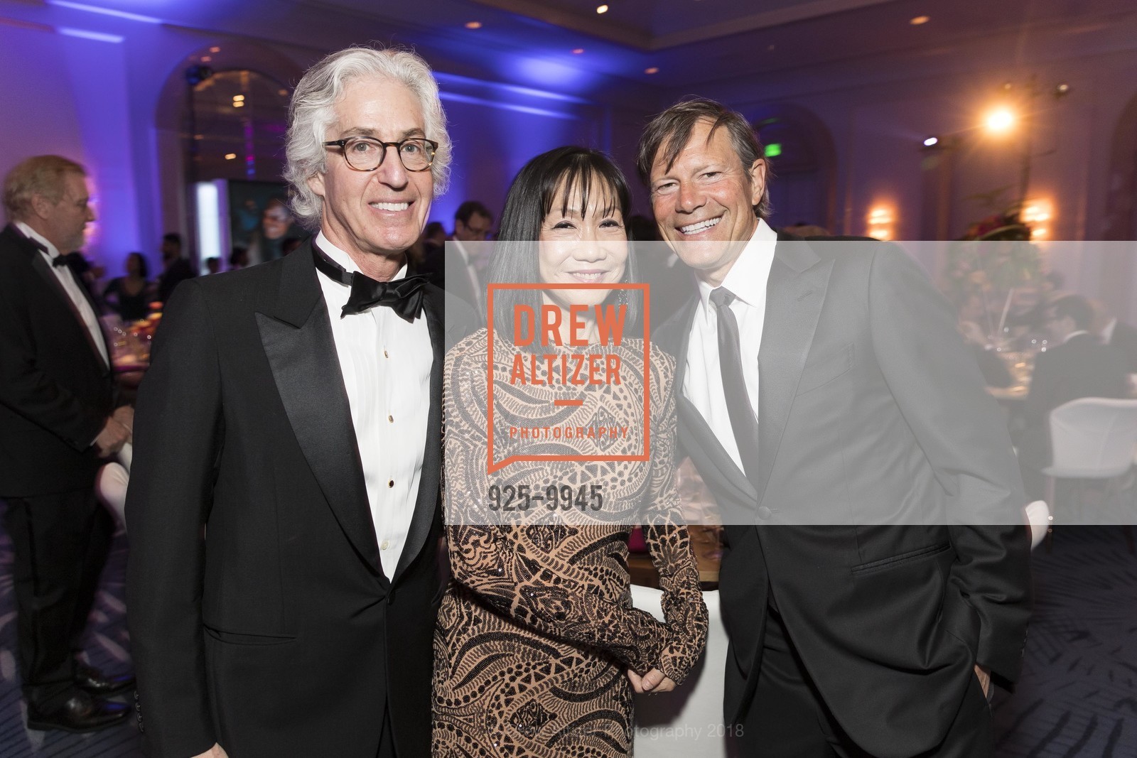 Warren Felson, Lucy Sun, Jeff Ubben, A.C.T. Celebrates Carey! 2018, Four Seasons Hotel. 757 Market St, San Francisco, CA 94103, April 7th, 2018, Photo #925-9945 Warren Felson, Lucy Sun, Jeff Ubben, Photo #925-9945