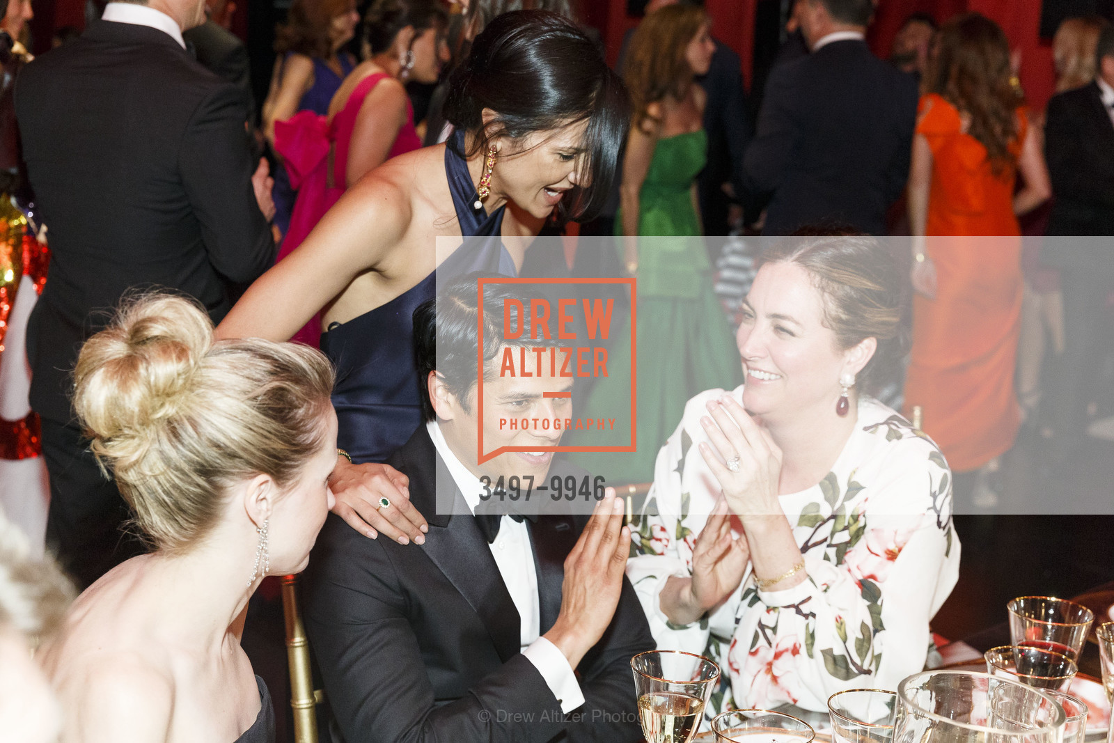 Marissa Mayer, Nirav Tolia, Megha Tolia, Alexis Traina, Mid-Winter Gala 2018 Sponsored by CARTIER, de Young Museum. 50 Hagiwara Tea Garden Dr, San Francisco, CA 94118, April 6th, 2018, Photo #3497-9946 Marissa Mayer, Nirav Tolia, Megha Tolia, Alexis Traina, Photo #3497-9946