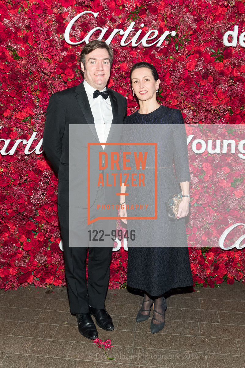 Matthieu Garnier, Isabelle Verzeroli, Mid-Winter Gala 2018 Sponsored by CARTIER, de Young Museum. 50 Hagiwara Tea Garden Dr, San Francisco, CA 94118, April 6th, 2018, Photo #122-9946 Matthieu Garnier, Isabelle Verzeroli, Photo #122-9946