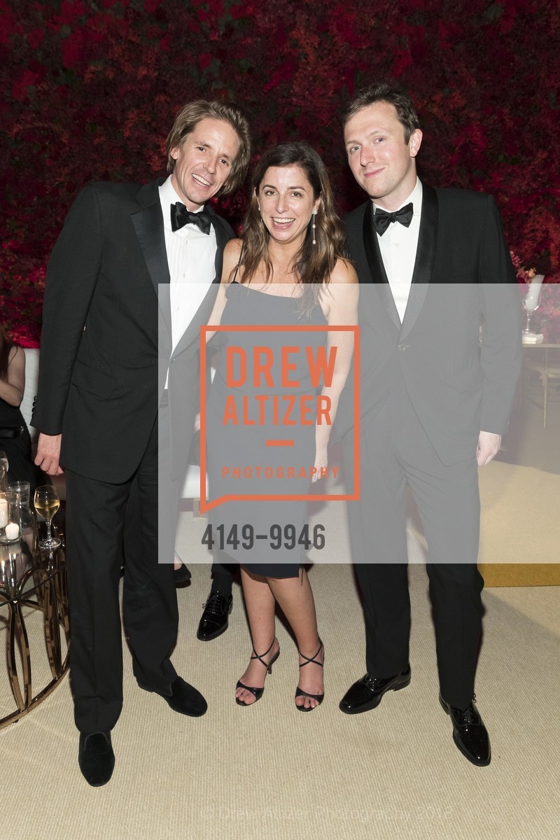 Charles Spalding, Emily Holt, Graham Dalik, Mid-Winter Gala 2018 Sponsored by CARTIER, de Young Museum. 50 Hagiwara Tea Garden Dr, San Francisco, CA 94118, April 6th, 2018, Photo #4149-9946 Charles Spalding, Emily Holt, Graham Dalik, Photo #4149-9946