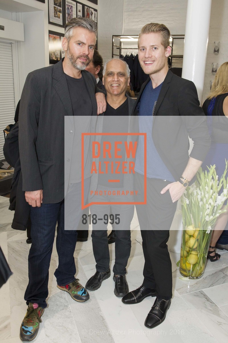 Tim Pashke, Zahid Sardar, Mark Olson, JAKE Grand Opening, Jake. 619 Sansome St, March 3rd, 2016, Photo #818-995 Tim Pashke, Zahid Sardar, Mark Olson, Photo #818-995