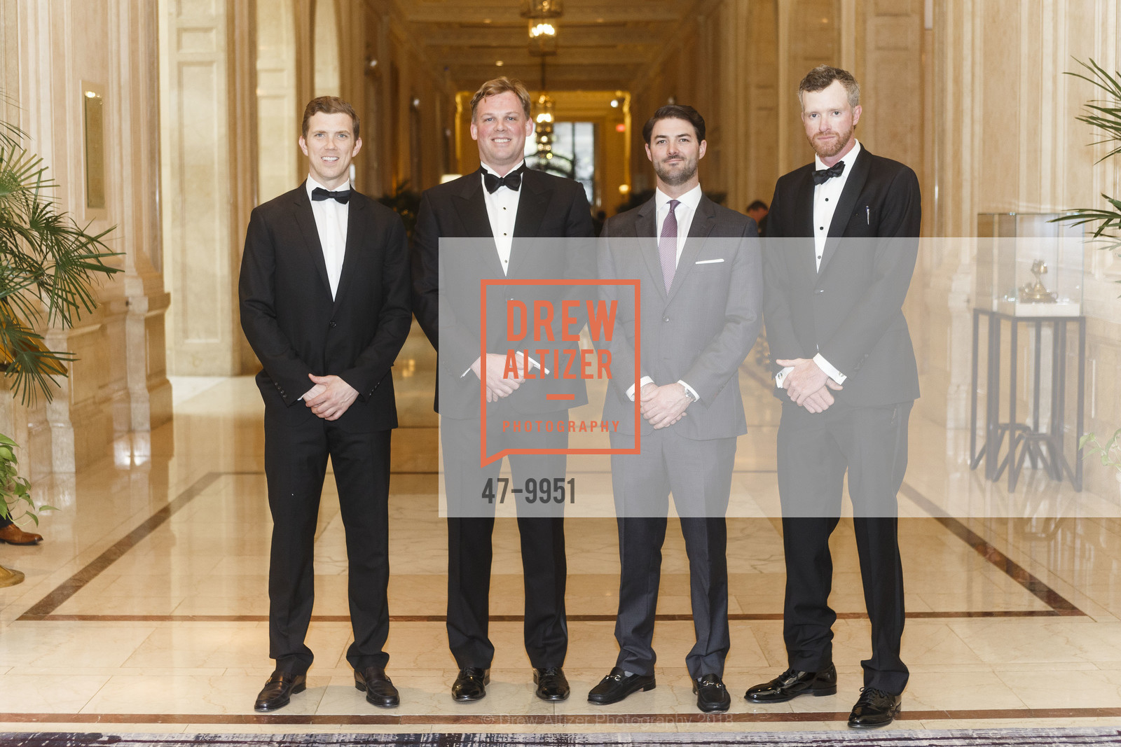 Nick Bates, Freddie Bayles, John Bradley, 42nd Annual San Francisco Guardsmen Wine Auction 2018, The Palace Hotel. 2 New Montgomery St, San Francisco, CA, April 7th, 2018, Photo #47-9951 Nick Bates, Freddie Bayles, John Bradley, Photo #47-9951