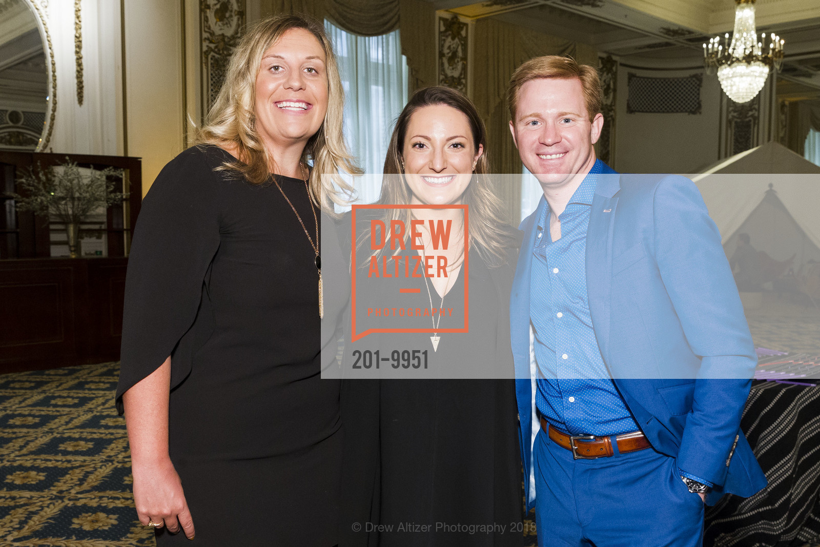 Kathryn Reynolds, Elizabeth Burchard, Ross Monten, 42nd Annual San Francisco Guardsmen Wine Auction 2018, The Palace Hotel. 2 New Montgomery St, San Francisco, CA, April 7th, 2018, Photo #201-9951 Kathryn Reynolds, Elizabeth Burchard, Ross Monten, Photo #201-9951