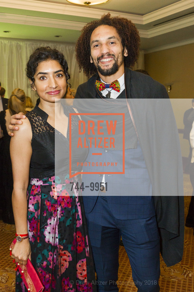 Anarghya Vardhana, JJ Jackson, 42nd Annual San Francisco Guardsmen Wine Auction 2018, The Palace Hotel. 2 New Montgomery St, San Francisco, CA, April 7th, 2018, Photo #744-9951 Anarghya Vardhana, JJ Jackson, Photo #744-9951