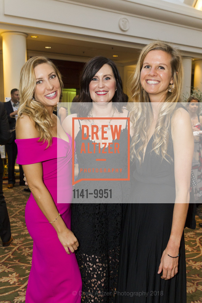 Mckenzie Schmidt, Sarah Calkins, Jenny Booth, 42nd Annual San Francisco Guardsmen Wine Auction 2018, The Palace Hotel. 2 New Montgomery St, San Francisco, CA, April 7th, 2018, Photo #1141-9951 Mckenzie Schmidt, Sarah Calkins, Jenny Booth, Photo #1141-9951