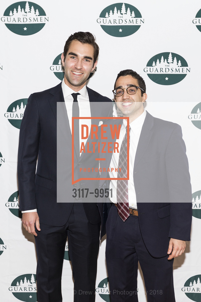 Travis Scheff, Albert Parisa, 42nd Annual San Francisco Guardsmen Wine Auction 2018, The Palace Hotel. 2 New Montgomery St, San Francisco, CA, April 7th, 2018, Photo #3117-9951 Travis Scheff, Albert Parisa, Photo #3117-9951