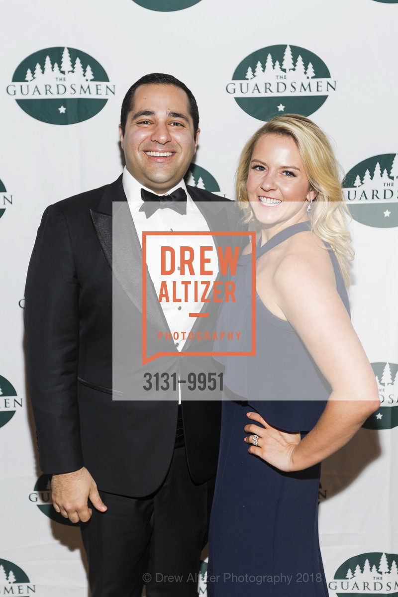 Nawder Alavi, Kaitlin Alavi, 42nd Annual San Francisco Guardsmen Wine Auction 2018, The Palace Hotel. 2 New Montgomery St, San Francisco, CA, April 7th, 2018, Photo #3131-9951 Nawder Alavi, Kaitlin Alavi, Photo #3131-9951