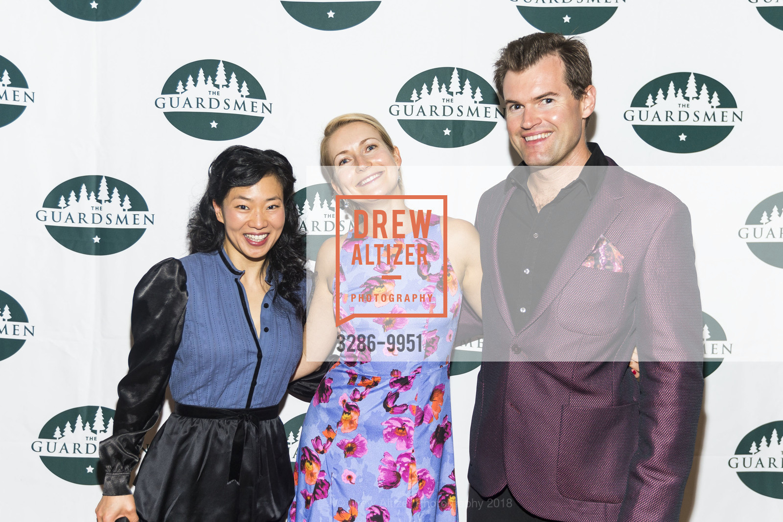 Patrice Chi, Anastasia Zdzitavetskaya, Brian Morris, 42nd Annual San Francisco Guardsmen Wine Auction 2018, The Palace Hotel. 2 New Montgomery St, San Francisco, CA, April 7th, 2018, Photo #3286-9951 Patrice Chi, Anastasia Zdzitavetskaya, Brian Morris, Photo #3286-9951