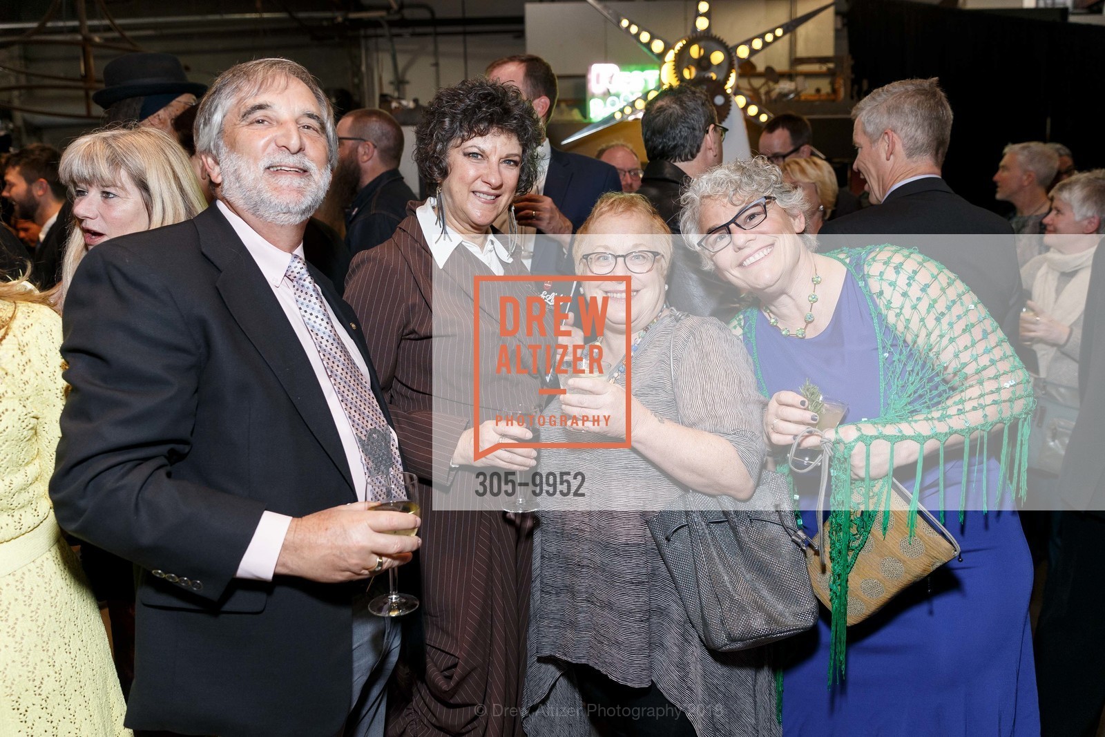 David Stein, CJ Hirschfield, Susan Mernit, Janet Heller, The Crucible Fire & Light Soirée and Art Auction 2018, The Crucible. 1260 7th Street, April 7th, 2018, Photo #305-9952 David Stein, CJ Hirschfield, Susan Mernit, Janet Heller, Photo #305-9952