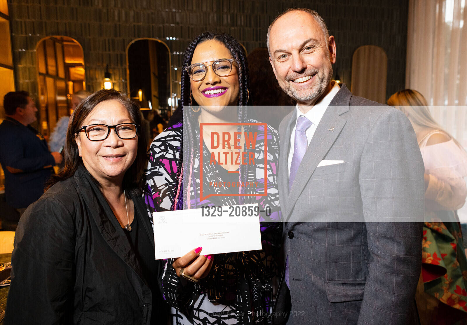 Lillian Wagner, Ashleigh Reddy, Roger Huldi, Haute Living’s Art & Entertainment Issue Launch Party, St. Regis Hotel. 125 4rd Street, September 12th, 2022, Photo #1329-20859-0 Lillian Wagner, Ashleigh Reddy, Roger Huldi, Photo #1329-20859-0