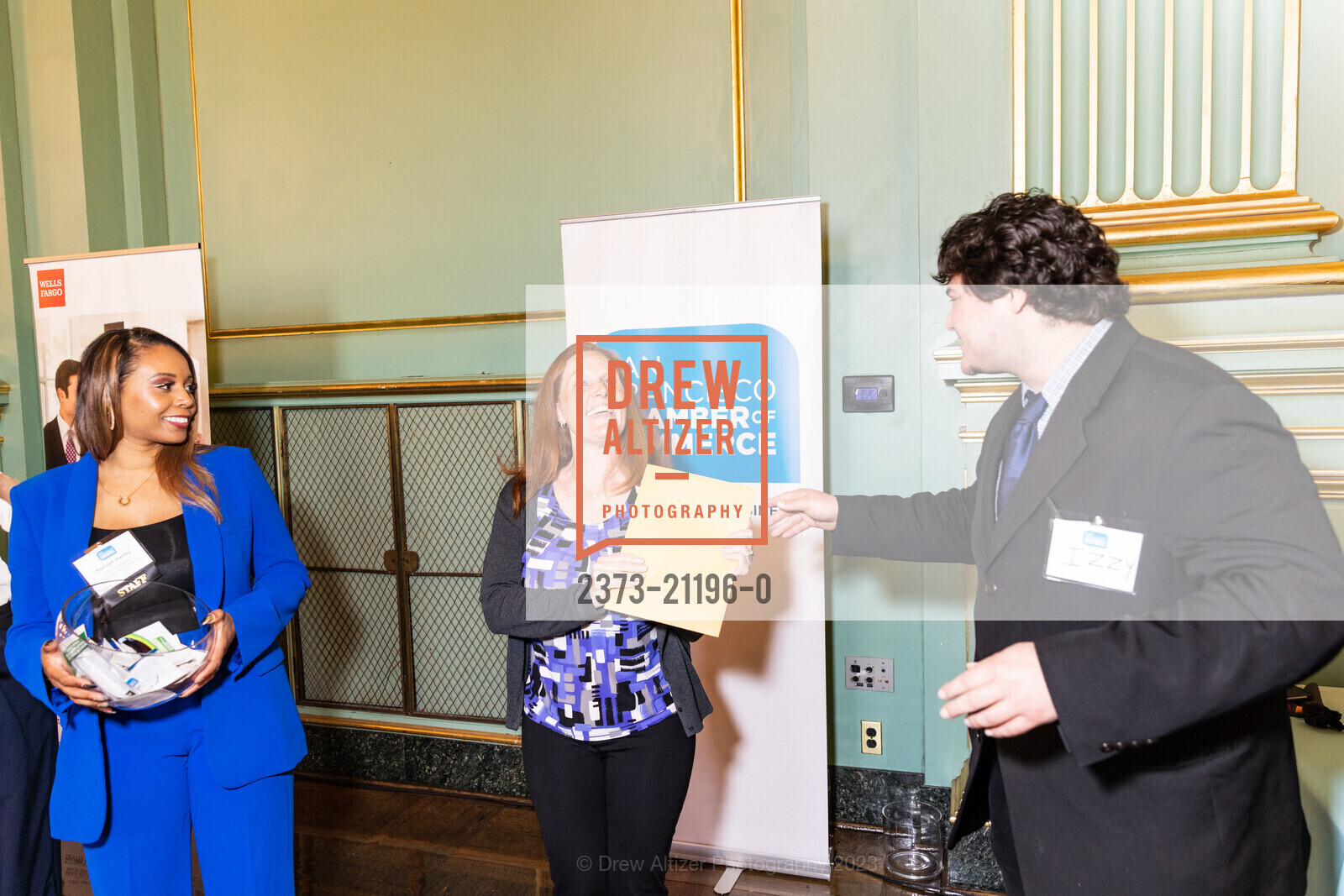 Somiah Handy, Melissa Hale, Izzy Cervantes, Opening Party for SFCC Small Business Week 2023, San Francisco War Memorial & Performing Arts Center @ 401 Van Ness Ave, SF, CA 94102 US. San Francisco War Memorial & Performing Arts Center @ 401 Van Ness Ave, SF, CA 94102 US, May 8th, 2023, Photo #2373-21196-0 Somiah Handy, Melissa Hale, Izzy Cervantes, Photo #2373-21196-0