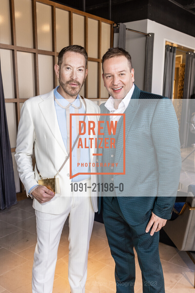 Frank Padilla, Ronald Ferrari, Neiman Marcus San Francisco hosts Bergdorf Goodman & Neiman Marcus Men's Fashion Director Bruce Pask, Neiman Marcus @ 150 Stockton St, SF, CA 94108 US. Neiman Marcus @ 150 Stockton St, SF, CA 94108 US, May 9th, 2023, Photo #1091-21198-0 Frank Padilla, Ronald Ferrari, Photo #1091-21198-0