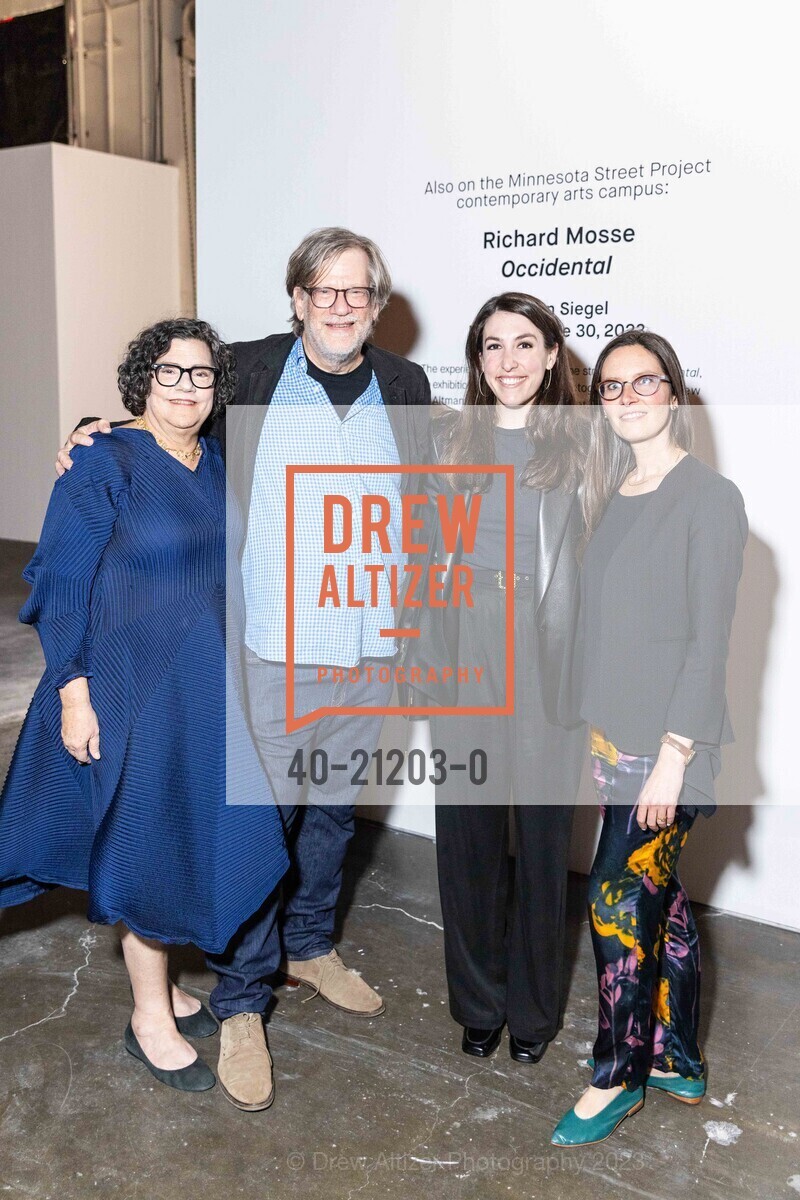 Deborah Rappaport, Andy Rappaport, Shelby Rachleff, Daelyn Farnham, VIP Preview and North American Debut: Richard Mosse's"Broken Spectre", Minnesota Street Project Foundation @ US. Minnesota Street Project Foundation @ US, May 10th, 2023, Photo #40-21203-0 Deborah Rappaport, Andy Rappaport, Shelby Rachleff, Daelyn Farnham, Photo #40-21203-0