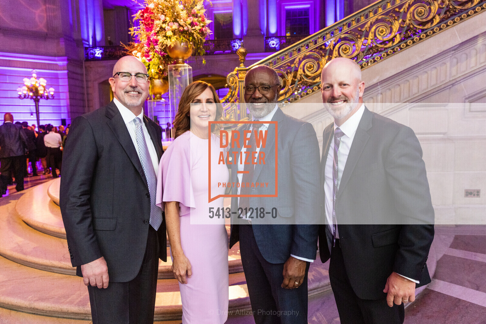 Doug Lawson, Julie Sprengel, Marvin O'Quinn, Matt Brown, CommonSpirit's Humankindness Gala 2023, San Francisco. San Francisco, Photo #5413-21218-0 Doug Lawson, Julie Sprengel, Marvin O'Quinn, Matt Brown, Photo #5413-21218-0