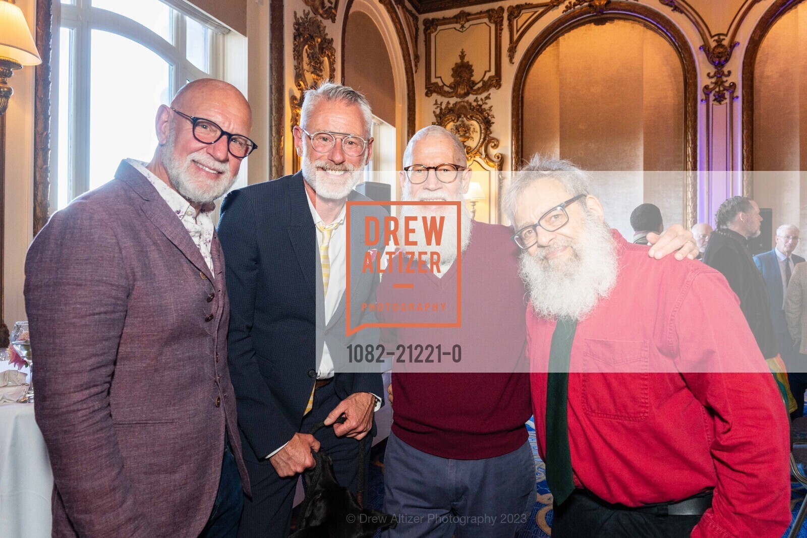 Frank Petkovich, Tim Averbeck, Paul Colfer, John Gatto, Shanti Project/ PAWS Petchitecture 2023, Hotel Fairmont San Francisco @ 950 Mason St, SF, CA 94108 US. Hotel Fairmont San Francisco @ 950 Mason St, SF, CA 94108 US, May 18th, 2023, Photo #1082-21221-0 Frank Petkovich, Tim Averbeck, Paul Colfer, John Gatto, Photo #1082-21221-0