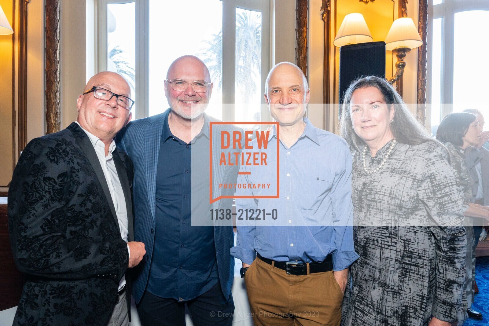 Darren Iberson, Gary Snow, Mark Rogers, Anne Nelson, Shanti Project/ PAWS Petchitecture 2023, Hotel Fairmont San Francisco @ 950 Mason St, SF, CA 94108 US. Hotel Fairmont San Francisco @ 950 Mason St, SF, CA 94108 US, May 18th, 2023, Photo #1138-21221-0 Darren Iberson, Gary Snow, Mark Rogers, Anne Nelson, Photo #1138-21221-0