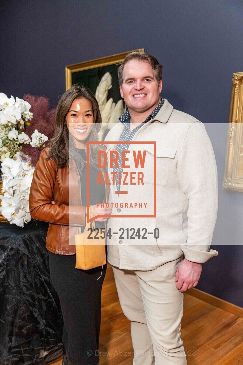 Jacqueline Au, James McGillicuddy, Bouquets to Art Opening Night 2023, de Young Museum @ 50 Hagiwara Tea Garden Dr, SF, CA 94118 US. de Young Museum @ 50 Hagiwara Tea Garden Dr, SF, CA 94118 US, June 5th, 2023, Photo #2254-21242-0 Jacqueline Au, James McGillicuddy, Photo #2254-21242-0