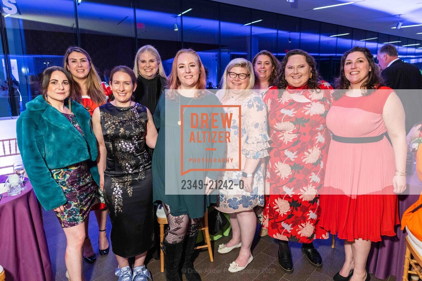 Dani Pautrot, Katie Aspell, Kalla Vieaux, Julie Yarbrough, Liz Pizano, Jennifer Johnston, Erin Badillo, Amanda Edwards, Bouquets to Art Opening Night 2023, de Young Museum @ 50 Hagiwara Tea Garden Dr, SF, CA 94118 US. de Young Museum @ 50 Hagiwara Tea Garden Dr, SF, CA 94118 US, June 5th, 2023, Photo #2349-21242-0 Dani Pautrot, Katie Aspell, Kalla Vieaux, Julie Yarbrough, Liz Pizano, Jennifer Johnston, Erin Badillo, Amanda Edwards, Photo #2349-21242-0