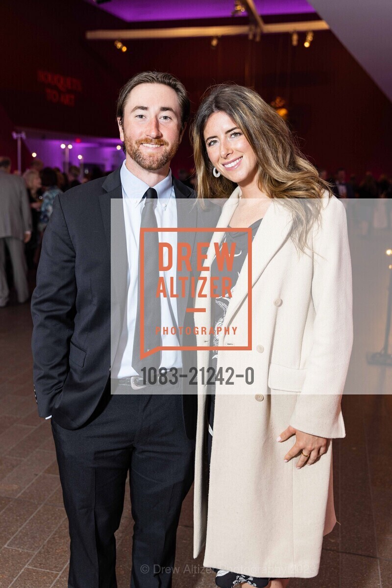 Wyatt Welch, Isabella Granucci, Bouquets to Art Opening Night 2023, de Young Museum @ 50 Hagiwara Tea Garden Dr, SF, CA 94118 US. de Young Museum @ 50 Hagiwara Tea Garden Dr, SF, CA 94118 US, June 5th, 2023, Photo #1083-21242-0 Wyatt Welch, Isabella Granucci, Photo #1083-21242-0