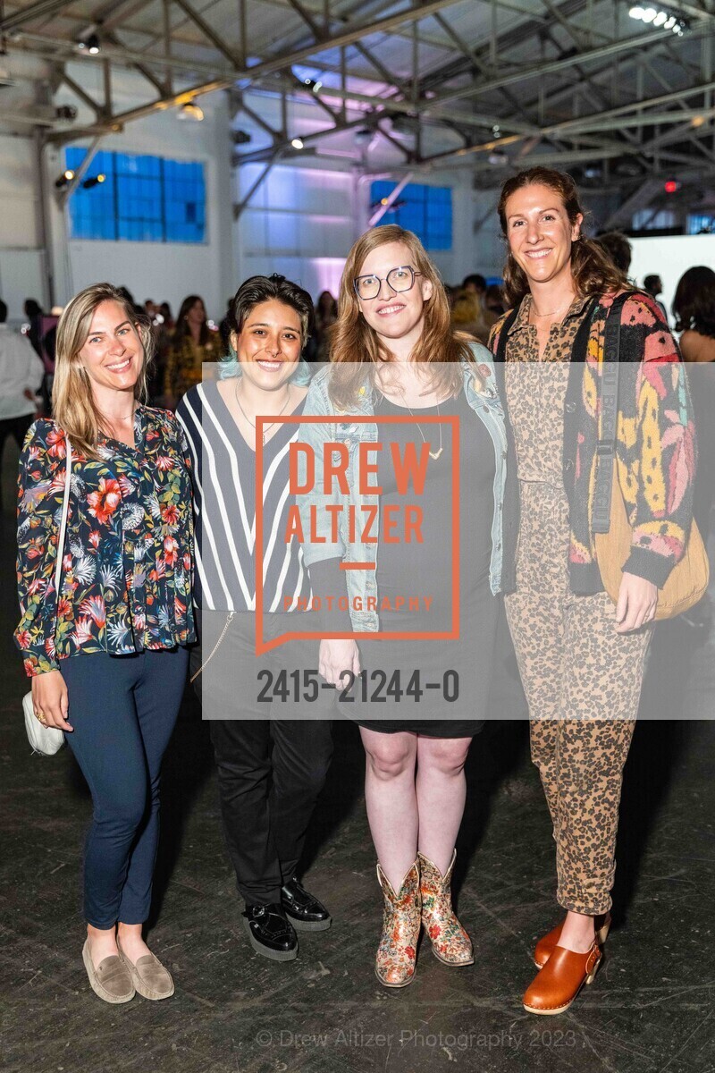 Amber Goldstein, Ariana Luna, Patty DeMark, Alicia, Headlands Center for the Arts' 16th Annual Benefit Art Auction 2023, Festival Pavilion @ 38 Fort Mason, SF, CA 94123 US. Festival Pavilion @ 38 Fort Mason, SF, CA 94123 US, June 6th, 2023, Photo #2415-21244-0 Amber Goldstein, Ariana Luna, Patty DeMark, Alicia, Photo #2415-21244-0