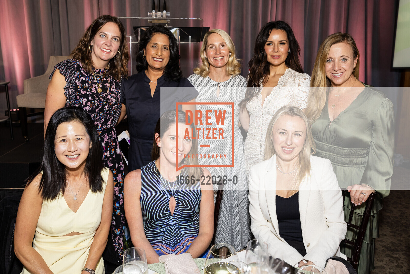 Lauren Heysse, Shruti de Silva, Angie Kauffman, Eva Kumar, Julie Sequeira, Lucile Packard Foundation for Children's Health Hosts Annual Lunch, Sharon Heights Golf and Country Club. 2900 Sand Hill Rd, February 28th, 2025, Photo #1666-22028-0 Lauren Heysse, Shruti de Silva, Angie Kauffman, Eva Kumar, Julie Sequeira, Photo #1666-22028-0