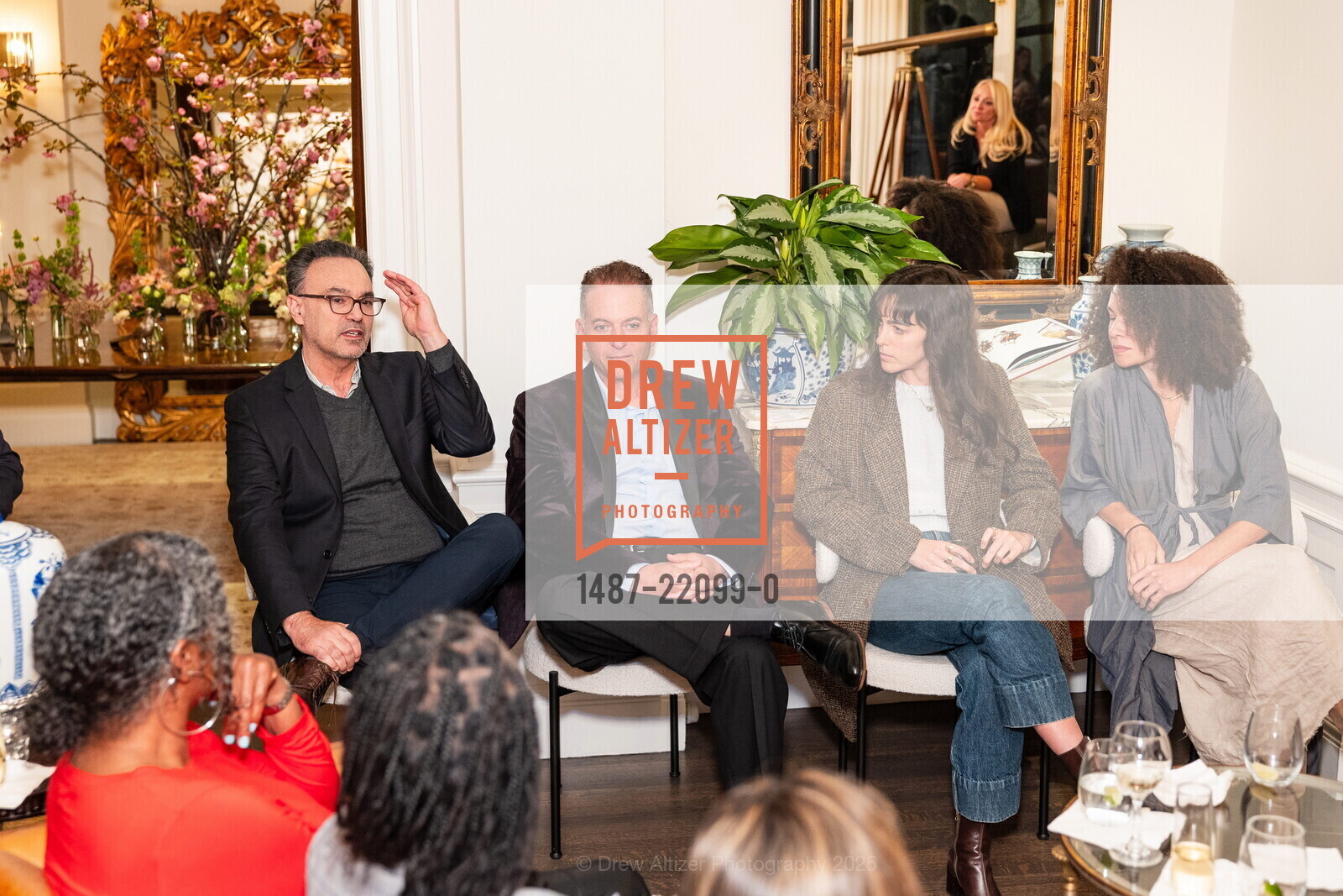 Daniel Zamudio, Rachel Weissman, Susan Barnes, The Luminary Societies April Salon, Private Residence, April 16th, 2025, Photo #1487-22099-0 Daniel Zamudio, Rachel Weissman, Susan Barnes, Photo #1487-22099-0