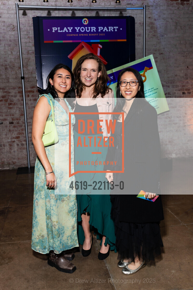 Monsi Ceja, Alexis Reid, Beth Wong, Compass Family Services 2025 Spring Gala, The Hibernia. 1 Jones St, April 22nd, 2025, Photo #4619-22113-0 Monsi Ceja, Alexis Reid, Beth Wong, Photo #4619-22113-0