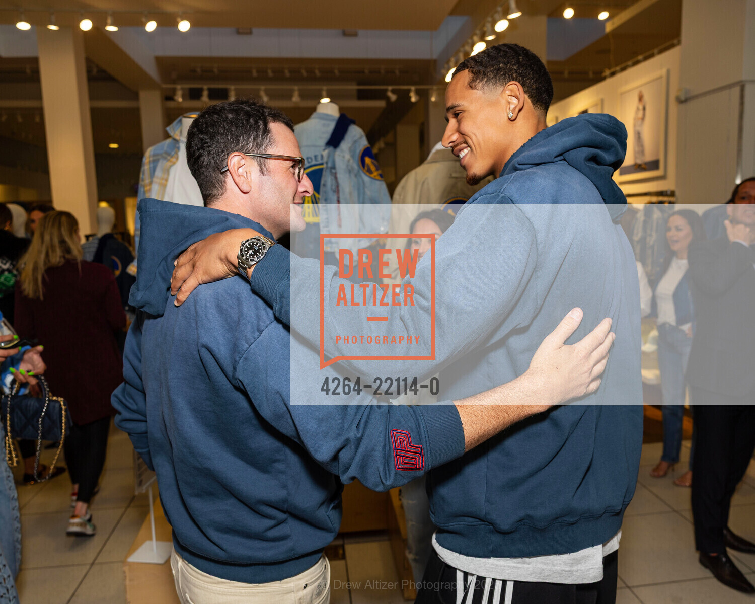 Brandon Shorenstein, Juan Toscano-Anderson, DannijoPro x GAP Launch Party, GAP. 2159 Chestnut Street, April 22nd, 2025, Photo #4264-22114-0 Brandon Shorenstein, Juan Toscano-Anderson, Photo #4264-22114-0