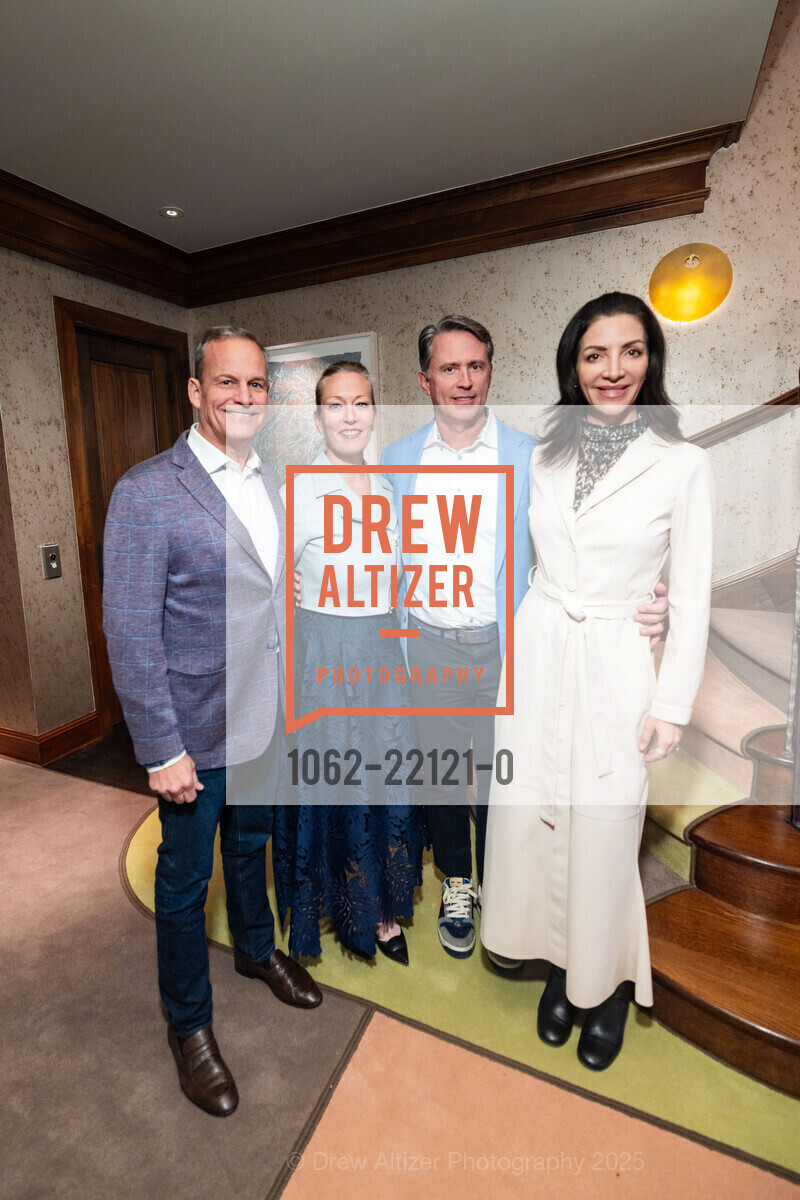 Randy Single, Lisa Congdon, Andy Ryan, Hilary Ryan, The San Francisco Decorator Showcase Patron Preview Gala, Showcase House. 2935 Pacific Avenue, April 24th, 2025, Photo #1062-22121-0 Randy Single, Lisa Congdon, Andy Ryan, Hilary Ryan, Photo #1062-22121-0