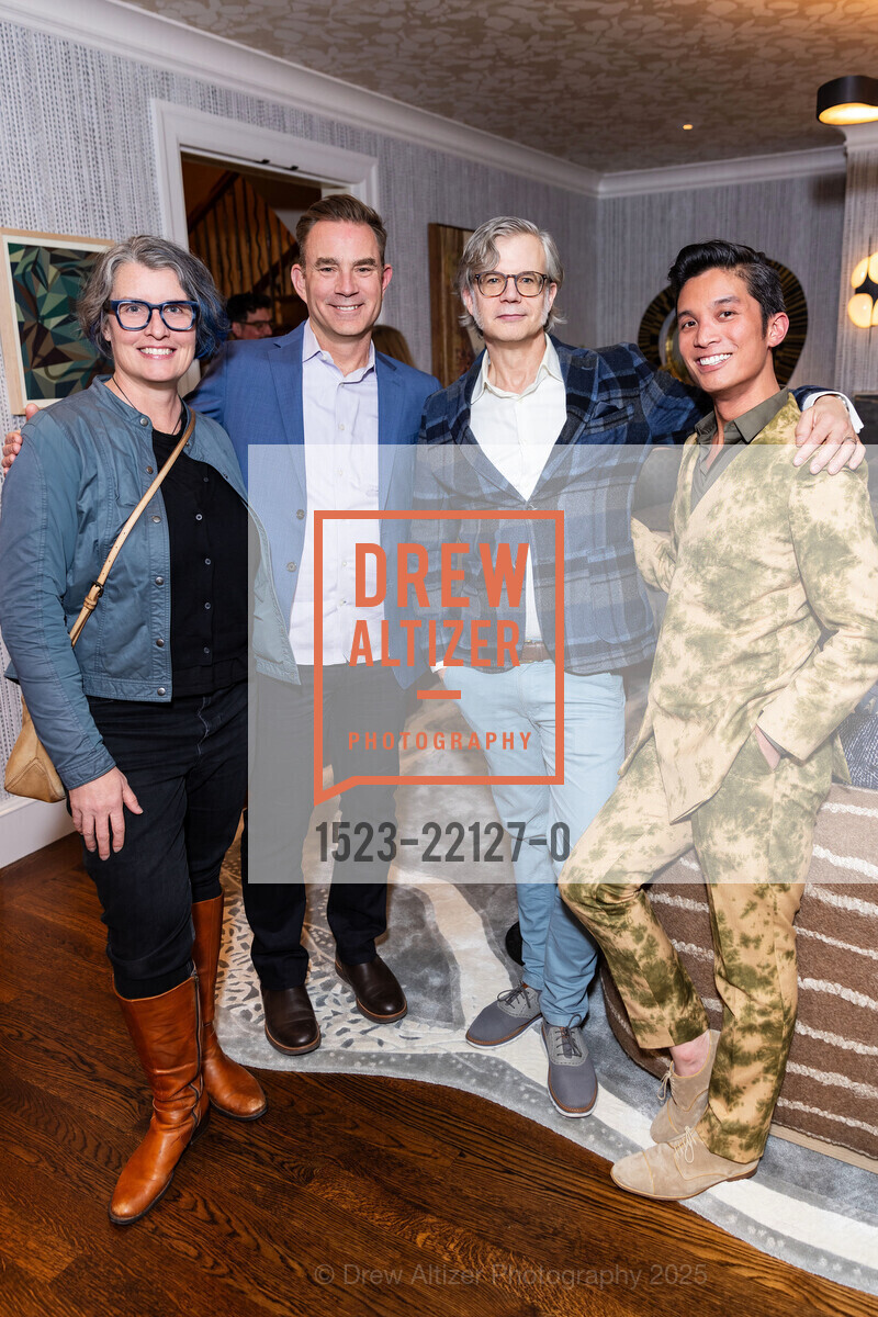 Brian Fox, Sid Baxter, Kevin Pong, The San Francisco Decorator Showcase Friday Night Opening Party, Showcase House. 2935 Pacific Ave, April 25th, 2025, Photo #1523-22127-0 Brian Fox, Sid Baxter, Kevin Pong, Photo #1523-22127-0