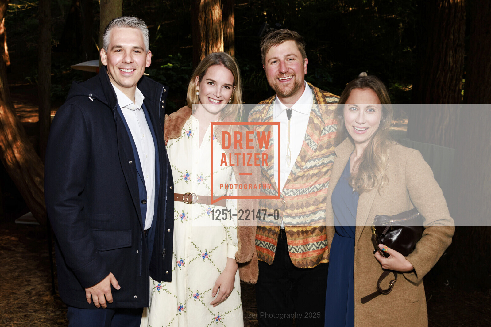 Jonathan Lemmon, Courtney Lemmon, Matthew Ridenour, Abbie Ridenour, Save the Redwoods League TAKE ME TO THE TREES 2025, National AIDS Memorial Grove. Bowling Green Dr, May 3rd, 2025, Photo #1251-22147-0 Jonathan Lemmon, Courtney Lemmon, Matthew Ridenour, Abbie Ridenour, Photo #1251-22147-0