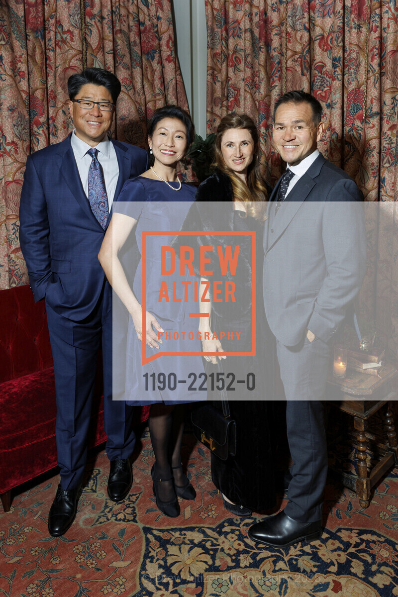 Joe Tan, Mary Tan, Tanya Banther, Chris Banther, Mission Possible Gala with Marshawn Lynch & The Honorable Willie L. Brown, Jr., Ken Fulk's Saint Joseph's Arts Society. 1401 Howard Street, May 6th, 2025, Photo #1190-22152-0 Joe Tan, Mary Tan, Tanya Banther, Chris Banther, Photo #1190-22152-0