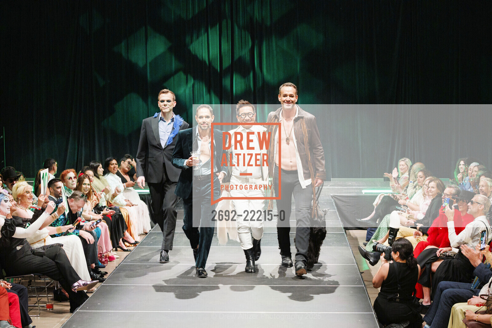 Jacob Stensberg, Chris Verdugo, Lance Toma, Jarrod Baumann, THREADS OF PRIDE Fashion Show, Yerba Buena Center For The Arts. 701 Mission Street, June 24th, 2025, Photo #2692-22215-0 Jacob Stensberg, Chris Verdugo, Lance Toma, Jarrod Baumann, Photo #2692-22215-0