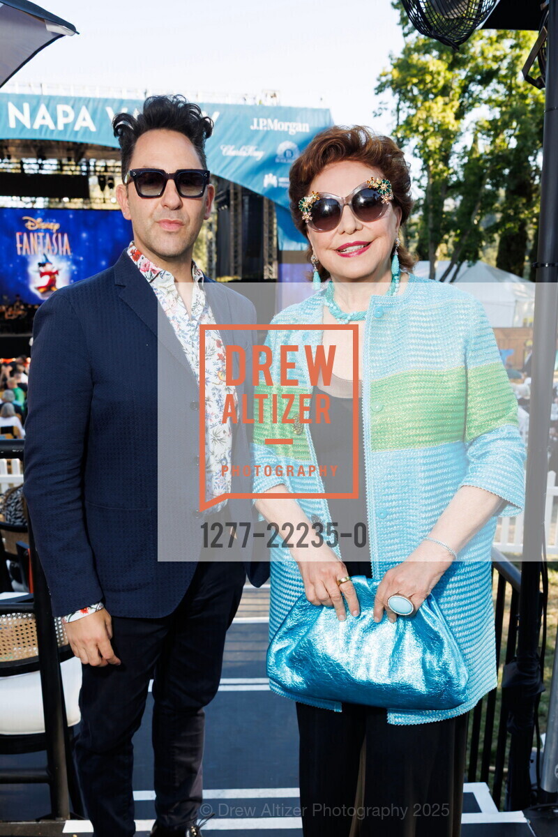 Mauro Aprile Zanetti, Maria Manetti Shrem, Fantasia Live+Patron Dinner at Frank Family for Festival Napa Valley 2025, Frank Family. 1091 Larkmead Ln, July 17th, 2025, Photo #1277-22235-0 Mauro Aprile Zanetti, Maria Manetti Shrem, Photo #1277-22235-0